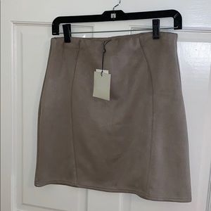 Misguided mink miniskirt